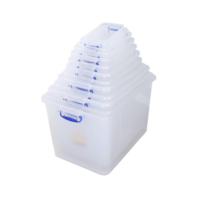 Plastic Storage Boxes Manufacturer - OEM/ODM Custom Plastic Storage Boxes with Handle Waterproof Moisture proof Transparent