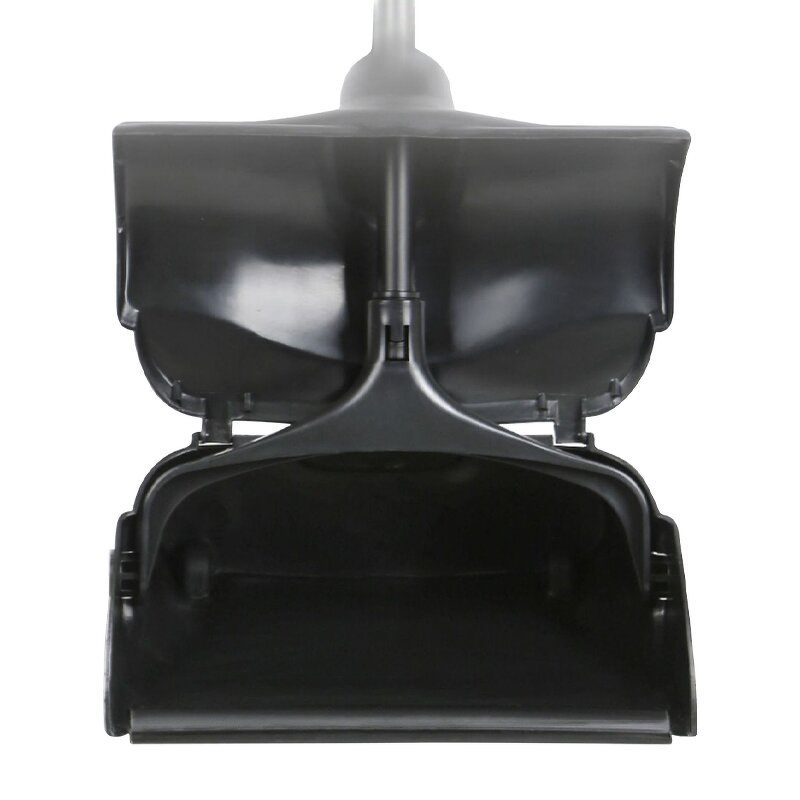 Broom Dustpan Set Factory - OEM/ODM Custom Black Plastic Broom Windproof Dustpan Set Household Cleaning Supplies