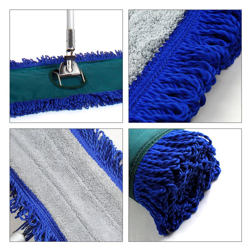 Microfiber Floor Mop Factory - OEM/ODM Custom Super Cleaning Effect Commercial Industrial Washable Microfiber Floor Mop