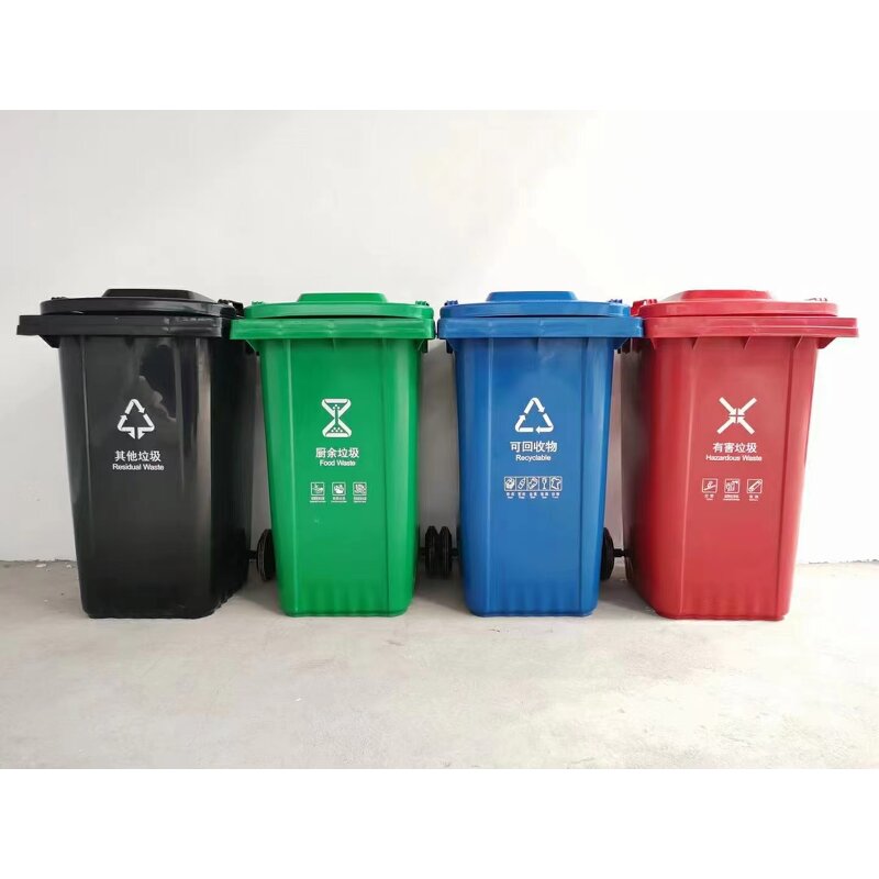 Plastic Dustbin Manufacturer - OEM/ODM Custom Hot Sale High Quality 100L Plastic Dustbin Eco Green 60L Waste Bin