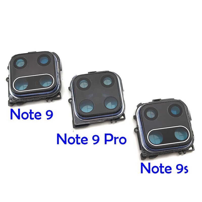 Mobile Phone Rear Camera Glass Factory - for Xiaomi Redmi Note 9S 9 Pro Back Camera Glass Lens With Frame
