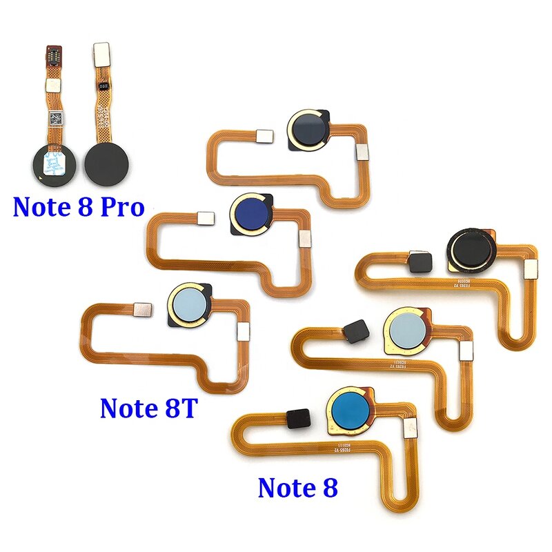 Fingerprint Sensor Flex Factory - for Xiaomi Redmi Note 8 Pro 8T Scanner Home Button Touch ID Flex Cable