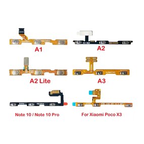 Volume Button Power Switch Flex Cable Factory - Hot Sale for Xiaomi Mi A1 A2 Lite A3 Note 10 Pro Poco X3 Mobile Phone