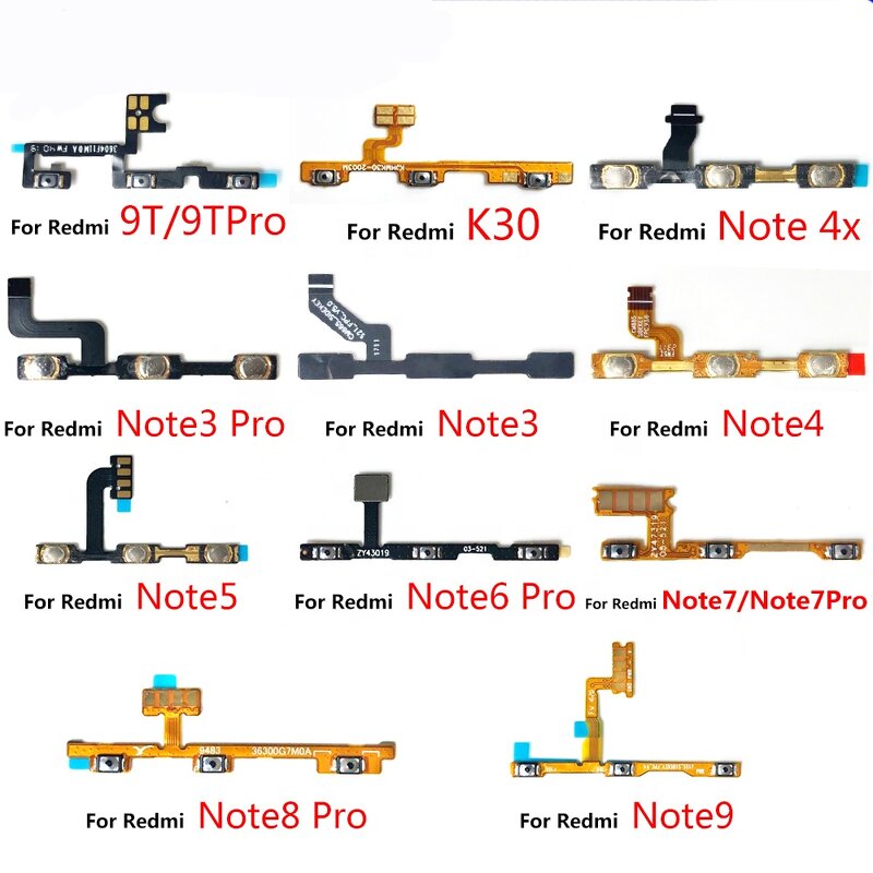 Power Switch on Off Volume Side Button Key Flex Cable Manufacturer - Wholesale for Xiaomi Redmi Note 3 Pro 4 4X 5 6 7 8 Series