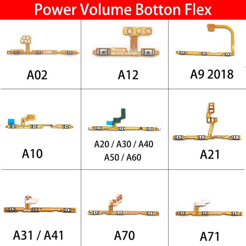 Power Volume Button Flex Manufacturer - Wholesale for Samsung A01 A02S A03 Core A11 A10S A20S A30S A40 A50S A60 A70S Series