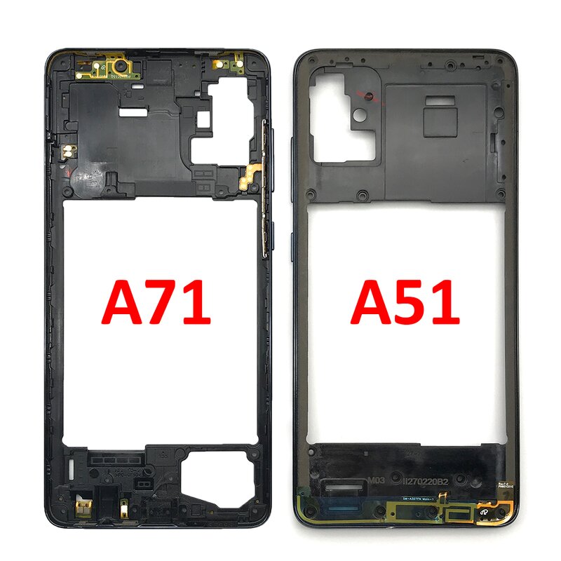 Mobile Phone Housing Case Middle Frame Factory - Bezel for Samsung Galaxy A51 A71 Middle Plate Cover Replacement