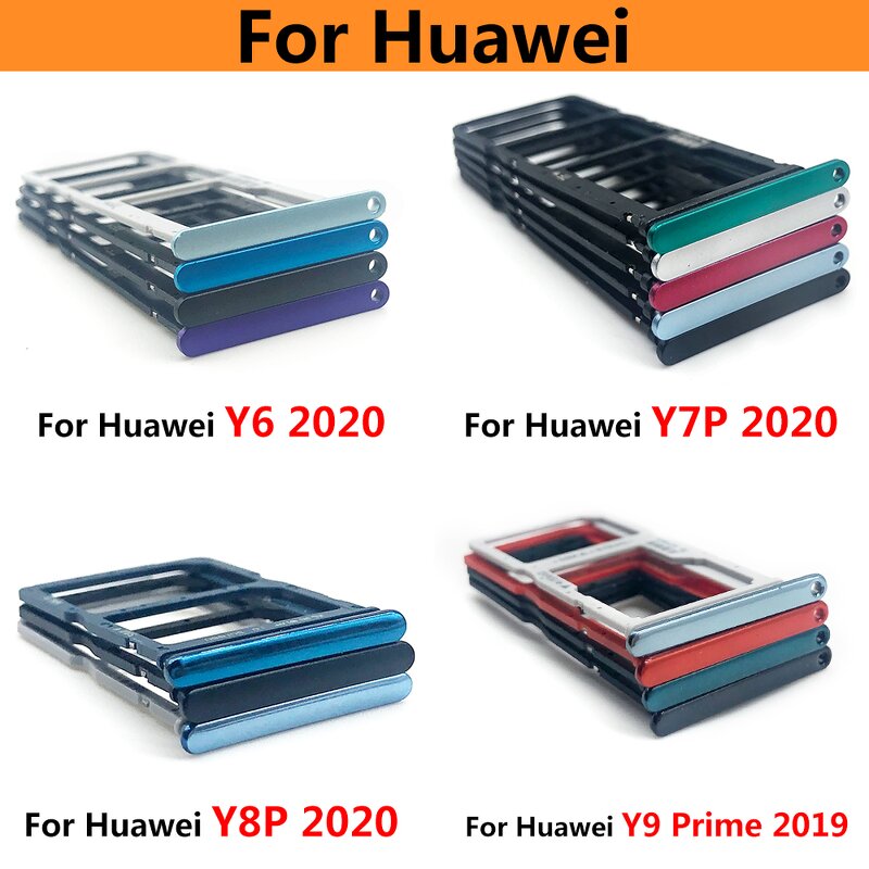Dual SIM Card Holder Tray Slot Holder Factory - Adapter Socket for Huawei Y9A Y9S Y9 Prime Y8S Y8P Y7 Y7A Y7P Y6 Y6S Y6P
