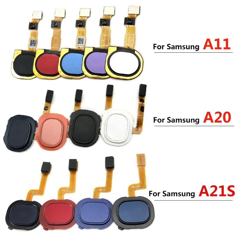 Finger Reader Home Button Flex Cable Manufacturer - Original for Samsung Galaxy A11 A20 A21S Fingerprint Reader Sensor