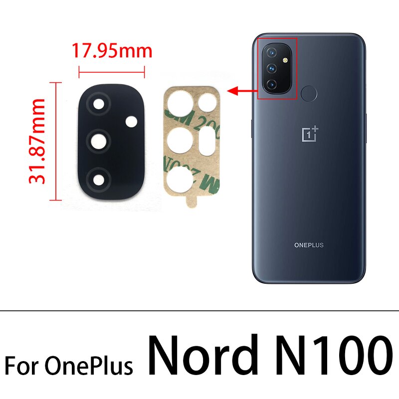 Mobile Phone Camera Glass Lens Holder Factory - Back Rear Camera Glass Lens for Oneplus 8T 9 Pro Nord 100