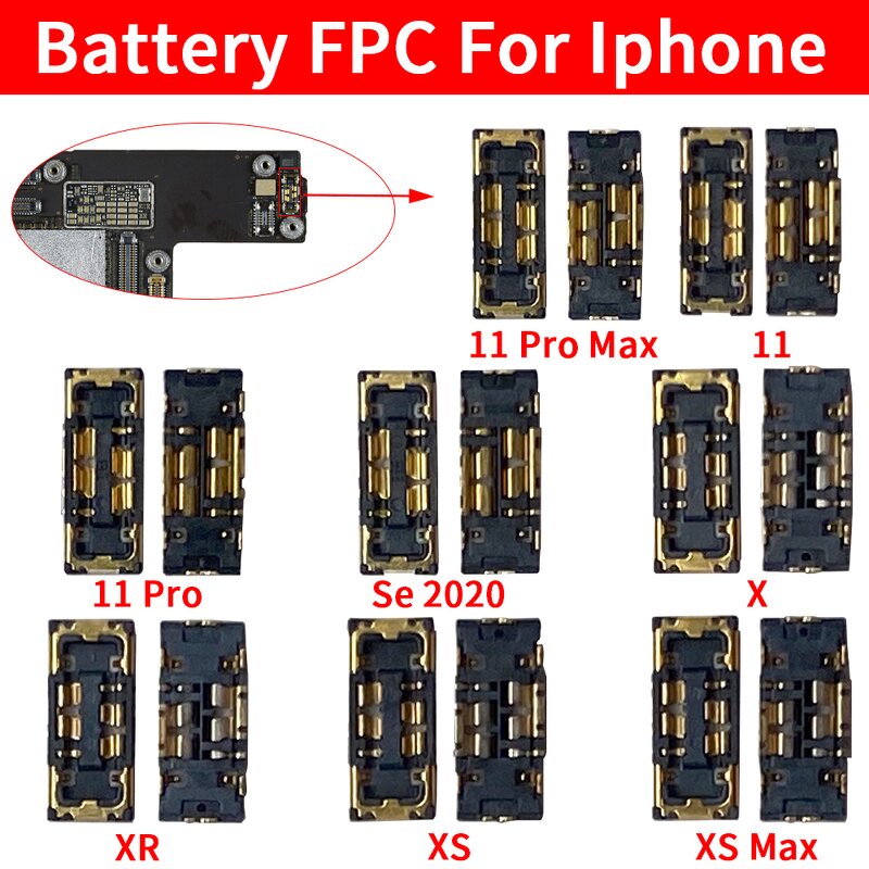 Mobile Phone Battery FPC Connector Manufacturer - for iPhone 11 Pro Max Se 2020 X XR XS Max Wholesale