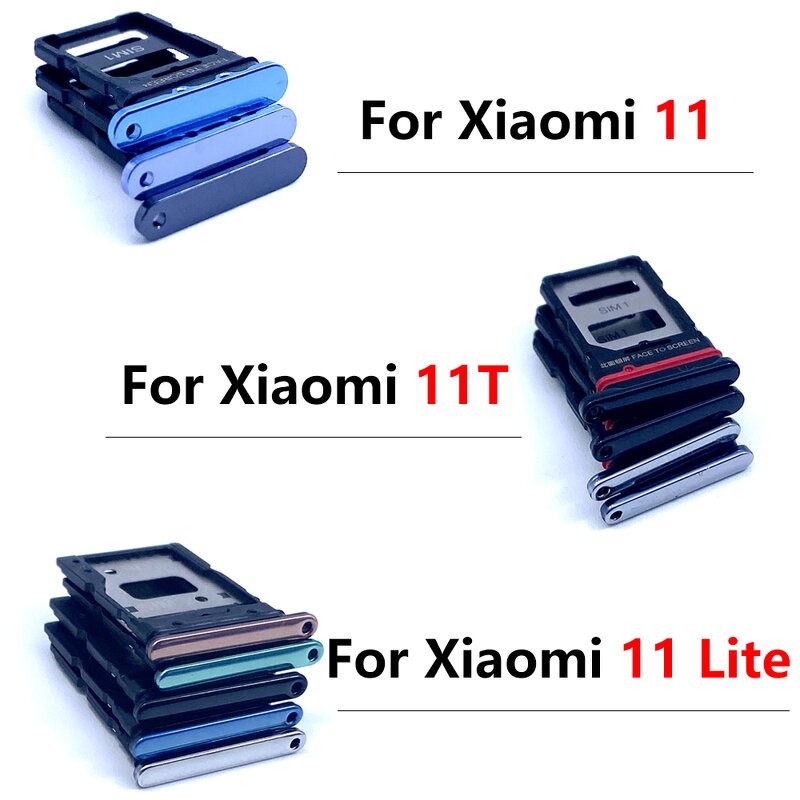 SIM Card Tray Holder Adapter Factory - Wholesale for Xiaomi Mi 11 Lite 11T Pro SIM Card Holder Tray Slot Socket