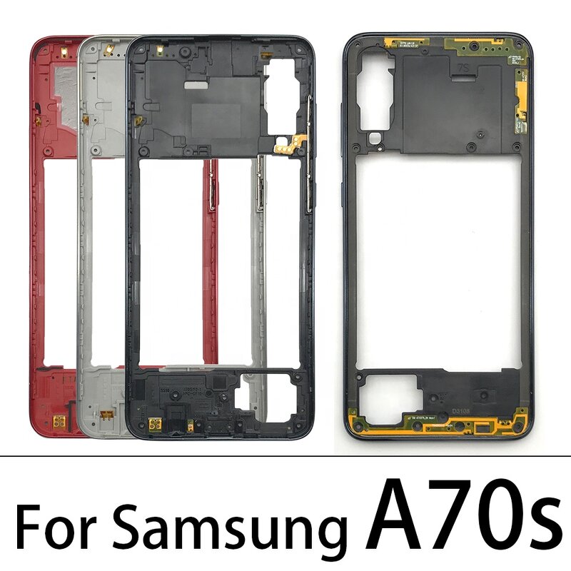 Middle Frame Manufacturer - With Side Key for Samsung A21S A31 A41 A70S Middle Plate Cover Mid Bezel Frame