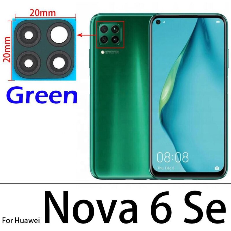 Mobile Phone Camera Glass Lens Cover Factory - Rear Back for Huawei Nova 5T 5 5i 5T 5Z 6 Se 7 8Se Pro With Sticker
