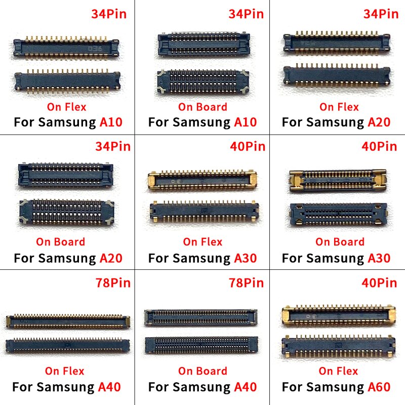 Mobile Phone LCD Display Flex FPC Connector Factory - for Samsung A10 A20 A30 A40 A60
