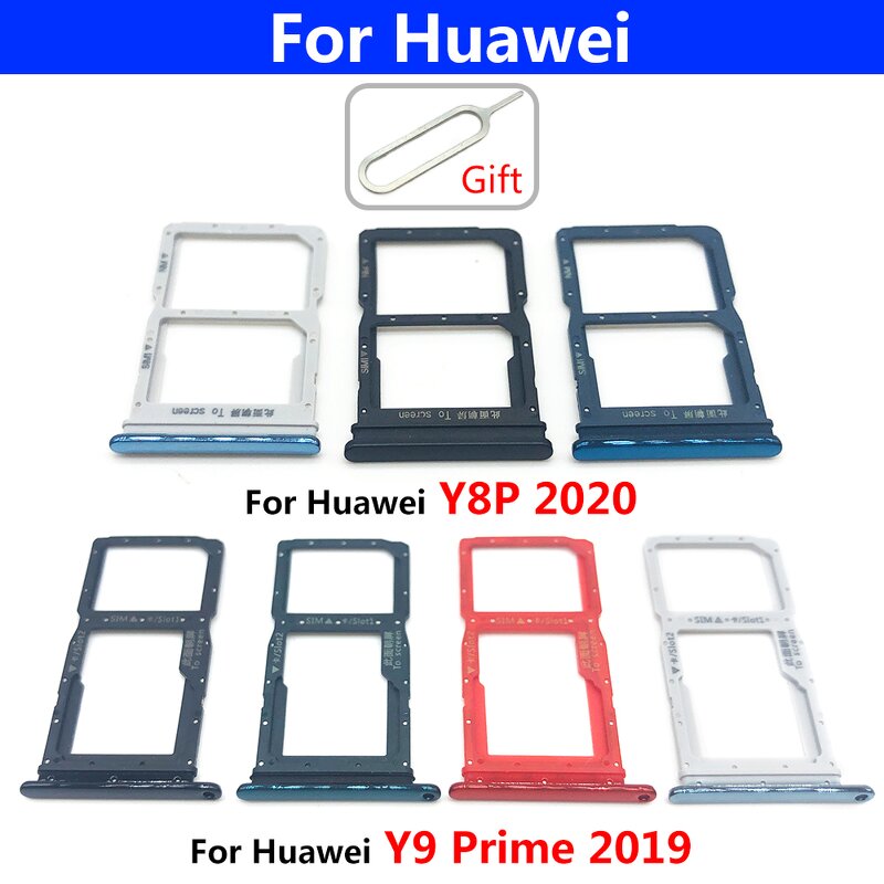 Dual SIM Card Holder Tray Slot Holder Factory - Adapter Socket for Huawei Y9A Y9S Y9 Prime Y8S Y8P Y7 Y7A Y7P Y6 Y6S Y6P