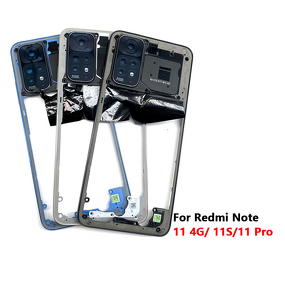 Mobile Middle Frame Plate Factory - for Redmi Note 11 4G Pro 11S Housing Middle Bezel With Side Button Key Wholesale