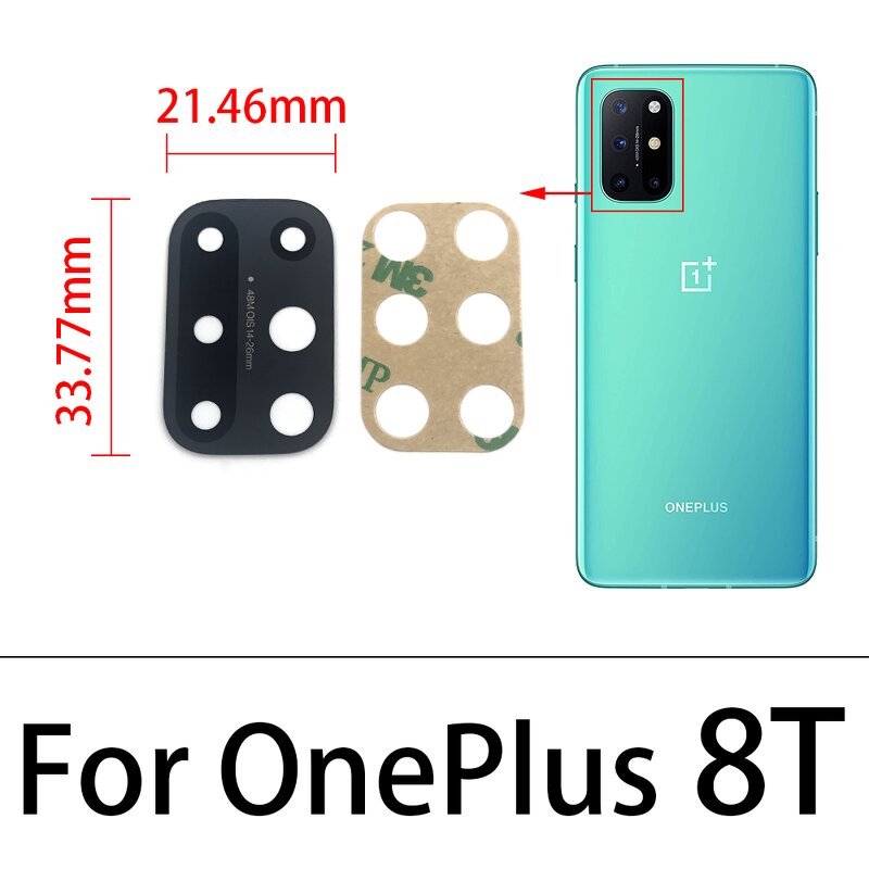 Mobile Phone Camera Glass Lens Holder Factory - Back Rear Camera Glass Lens for Oneplus 8T 9 Pro Nord 100