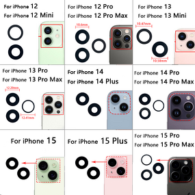 Rear Camera Lens Glass Manufacturer - Wholesale for iPhone 16 15 14 13 12 11 Pro Max 8 7 6S Plus X XR XS Max