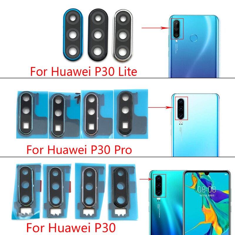 Mobile Phone Back Camera Glass Lens Cover Factory - With Frame Holder Replacement for Huawei P30 / P30 Pro / P30 Lite