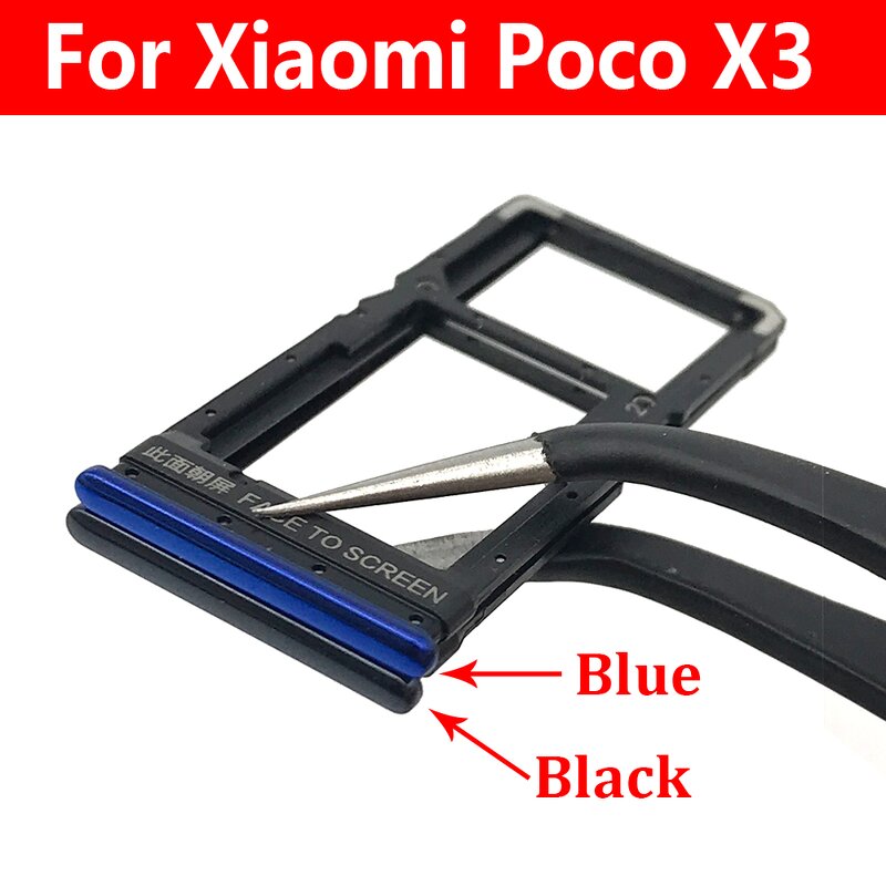 Sim Tray Holder Factory - Wholesale for Xiaomi Poco X3 Pro SIM Card Tray Slot Holder Adapter Socket