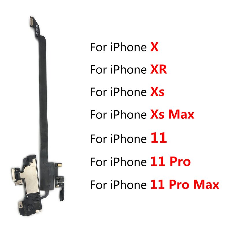 Ear Earpiece Manufacturer - for Iphone X XR XS 11 Pro Max Proximity Sensor Sound Earphone Speaker Flex Assembly