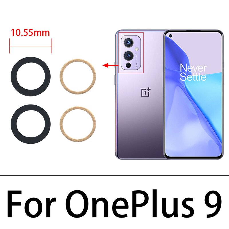 Mobile Phone Camera Glass Lens Holder Factory - Back Rear Camera Glass Lens for Oneplus 8T 9 Pro Nord 100