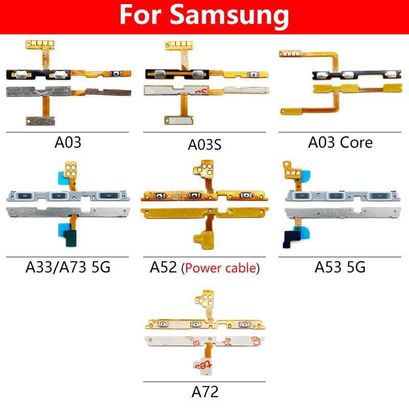 Power Volume Button Flex Manufacturer - Wholesale for Samsung A01 A02S A03 Core A11 A10S A20S A30S A40 A50S A60 A70S Series