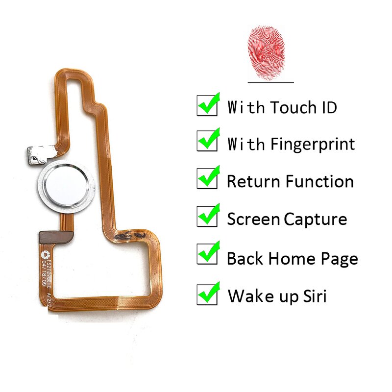 Fingerprint Scanner Manufacturer - for Asus Zenfone 5Q ZC600KL Home Button Fingerprint Menu Return Key Recognition Sensor