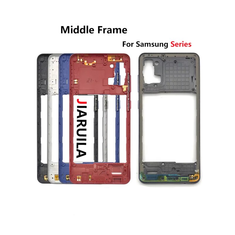 Middle Frame Manufacturer - With Side Key for Samsung A21S A31 A41 A70S Middle Plate Cover Mid Bezel Frame