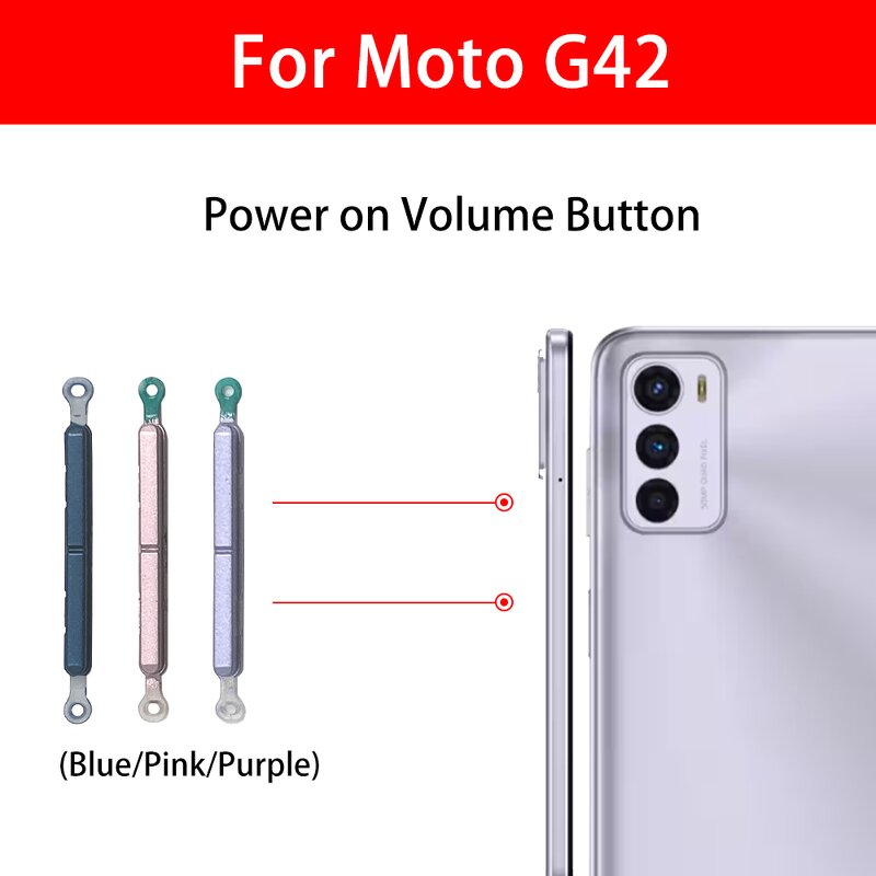 Mobile Replacement Spare Parts Manufacturer - Wholesale Moto G82 G72 G62 G52 G42 G32 G22 Power Volume Button Side Key
