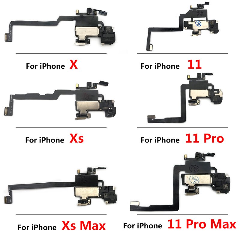 Ear Earpiece Manufacturer - for Iphone X XR XS 11 Pro Max Proximity Sensor Sound Earphone Speaker Flex Assembly