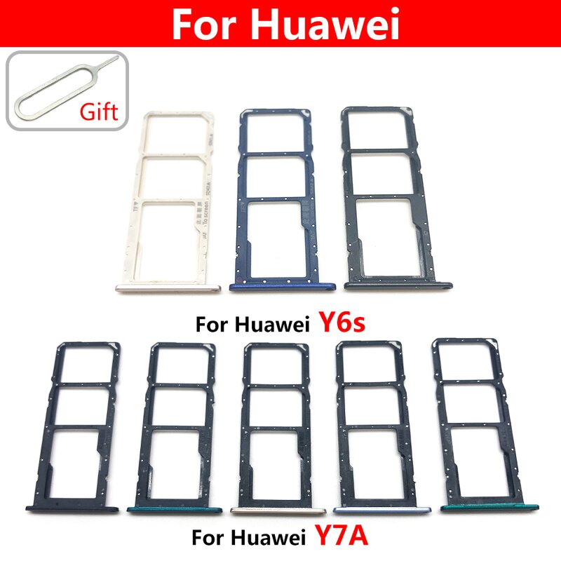 Dual SIM Card Holder Tray Slot Holder Factory - Adapter Socket for Huawei Y9A Y9S Y9 Prime Y8S Y8P Y7 Y7A Y7P Y6 Y6S Y6P