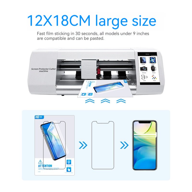 Universal HD Hydrogel TPU Screen Guard Film Factory - Auto-Repair & Anti-Blue Light Privacy Protection Cutting Machine