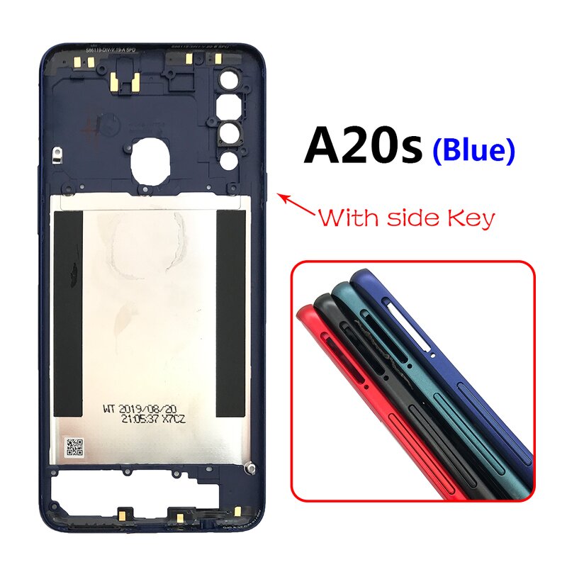 Middle Frame Bezel Factory - Middle Plate Replacement for Samsung Galaxy A20S A30S A50S A70 Mobile Phone