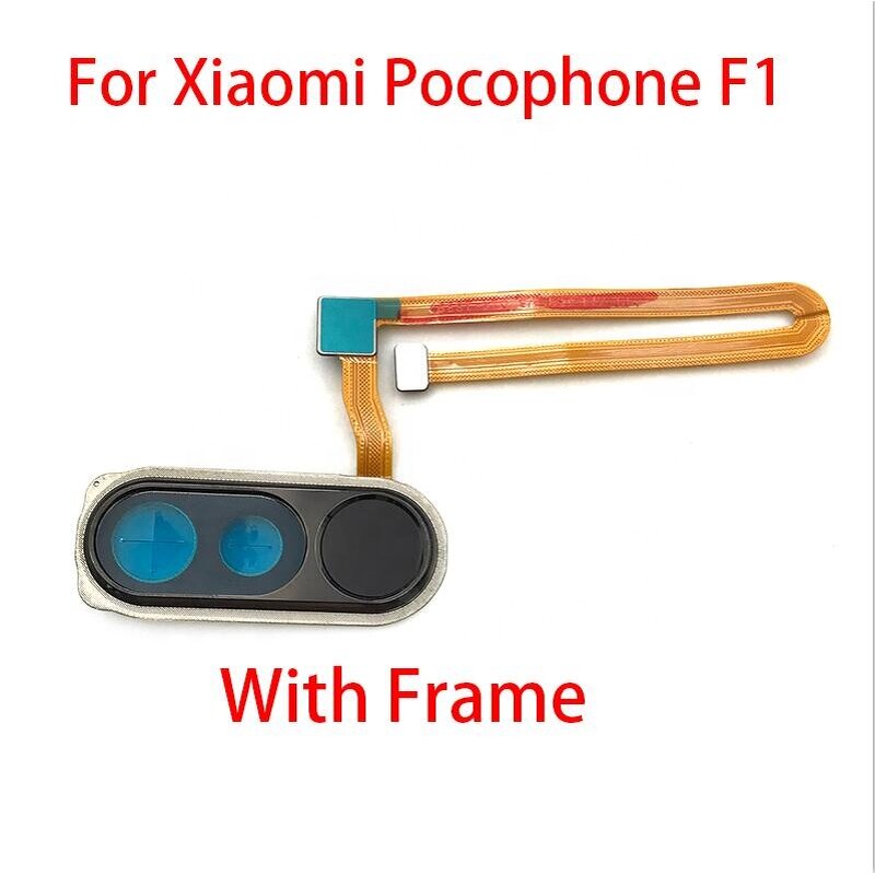 Home Button Fingerprint Sensor Flex Cable Factory - With Frame and Camera Glass Replacement for Xiaomi PocoPhone F1