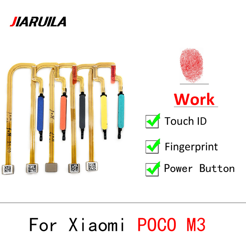Fingerprint Reader Flex Cable Factory - Original for Xiaomi Poco M3 Home Button Finger Reader Sensor Repair Part