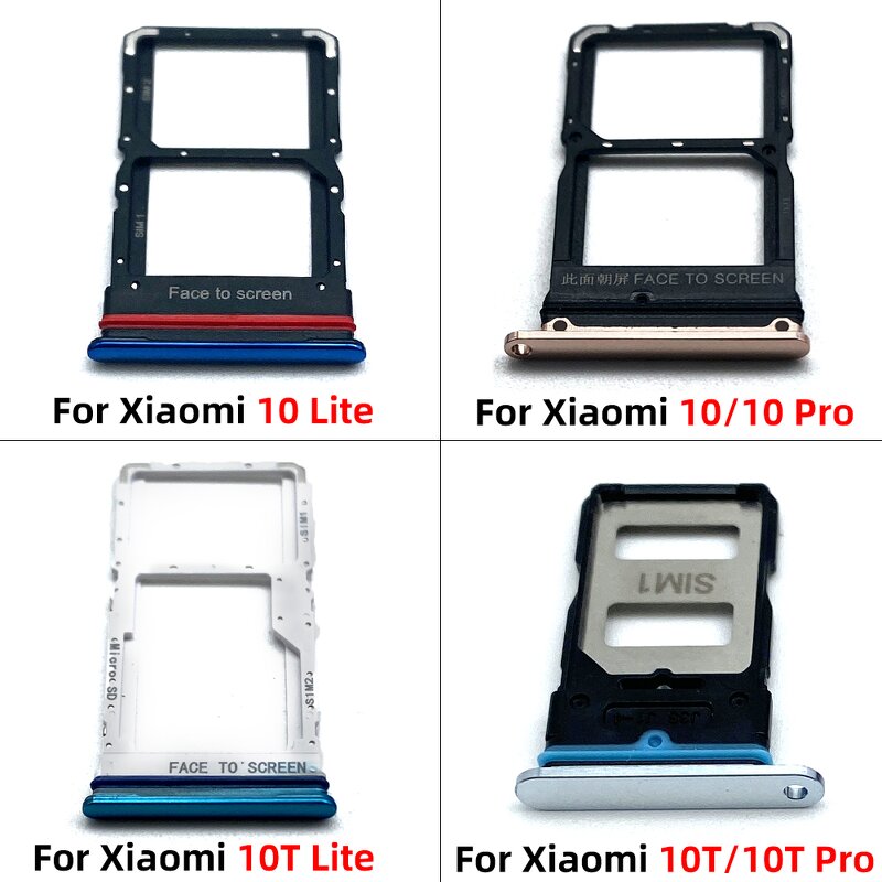 SIM Card Tray Adapter Manufacturer - Wholesale SIM Card Slot Holder for Xiaomi Mi 10 10T Pro Lite Mobile Phone