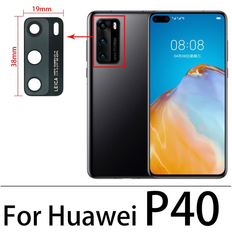 Mobile Back Camera Lens Glass Manufacturer - For Huawei P70 P60 P50 P40 P30 P20 Lite Pro Plus Rear Back Camera Glass