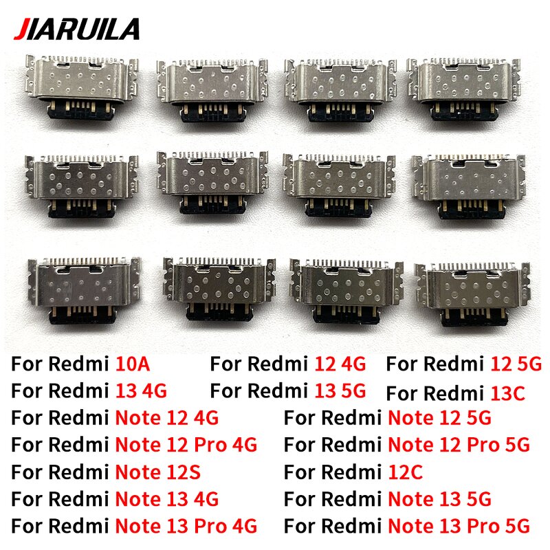 Mobile Phone Charging Connector Pins Factory - 5 Pin for Xiaomi Redmi 12C 10A 12 13 Series Micro USB