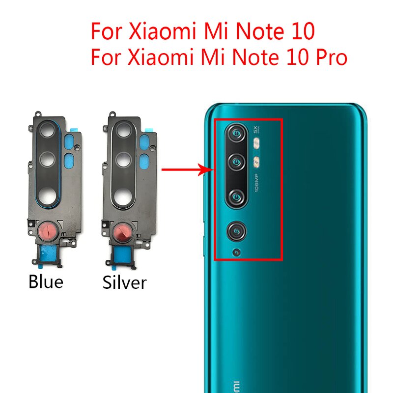 Back Camera Glass Lens Factory - Wholesale With Frame for Xiaomi Mi Note 10 Pro Rear Camera Lens Holder
