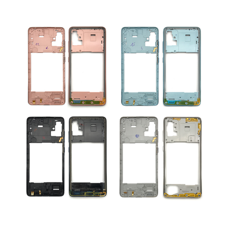 Mobile Phone Housing Case Middle Frame Factory - Bezel for Samsung Galaxy A51 A71 Middle Plate Cover Replacement