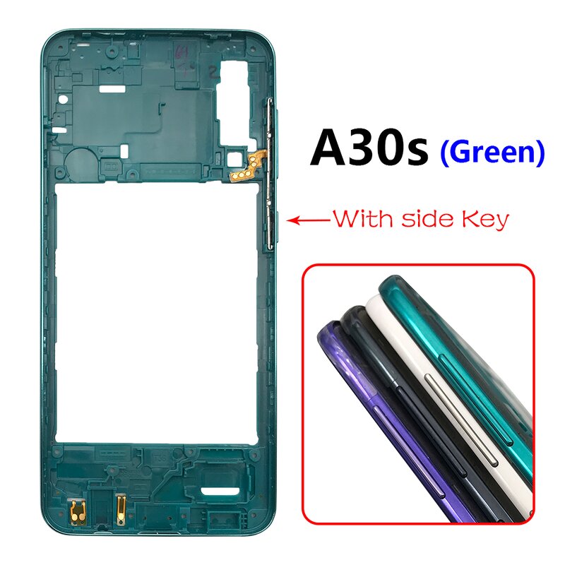 Middle Frame Bezel Factory - Middle Plate Replacement for Samsung Galaxy A20S A30S A50S A70 Mobile Phone