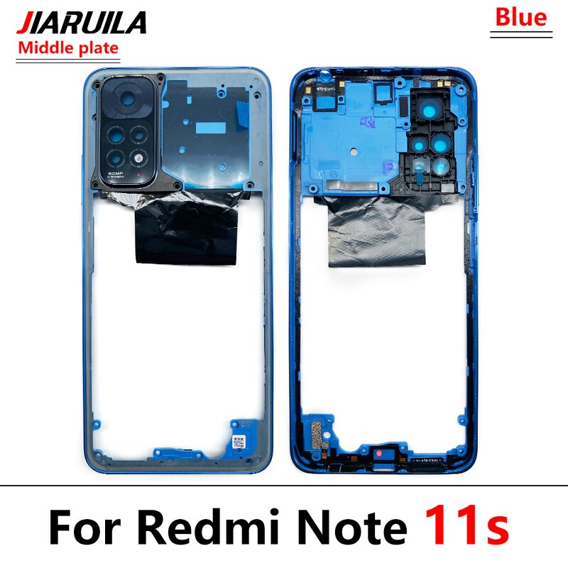 Mobile Phone Housing Back Cover Middle Frame Factory - for Redmi Note 11S Front Shell Middle Plate Back Battery Cover