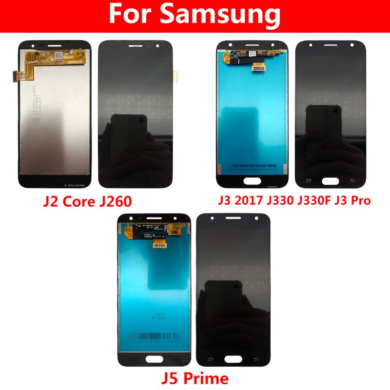 LCD Touch Screen Factory - for Samsung J5 Prime J2 Core J260 J3 2017 J330 J330F J3 Pro Pantalla LCD Display Replacement