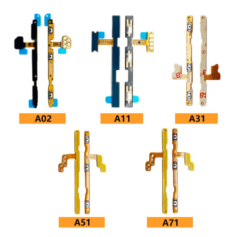 Power Switch on Off Volume Side Button Key Flex Cable Factory - for Samsung A01 A02 A02s A11 A12 A10S A20S A30S A51 Series