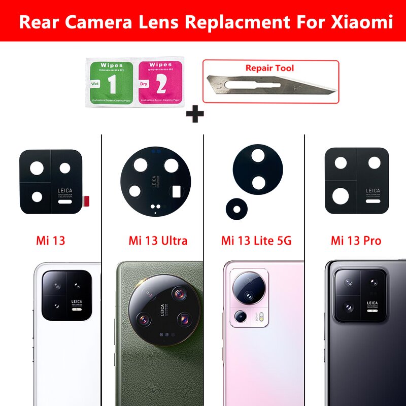 Back Camera Glass Lens Manufacturer - Wholesale for Xiaomi Mi 14 13 13T 12 12T 12S 11 Ultra 10 Pro 9 Lite 8 Se
