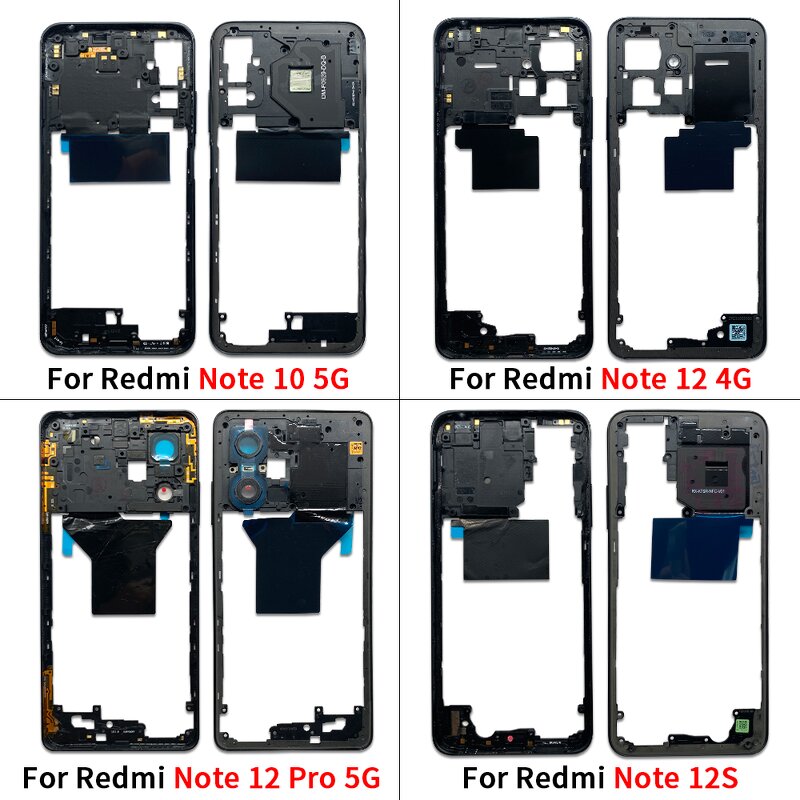 Middle Frame Plate Bezel Manufacturer - Factory for Xiaomi Redmi Note 12S 12 Pro 5G 11 4G 11s Note 10 5G Marco Medio