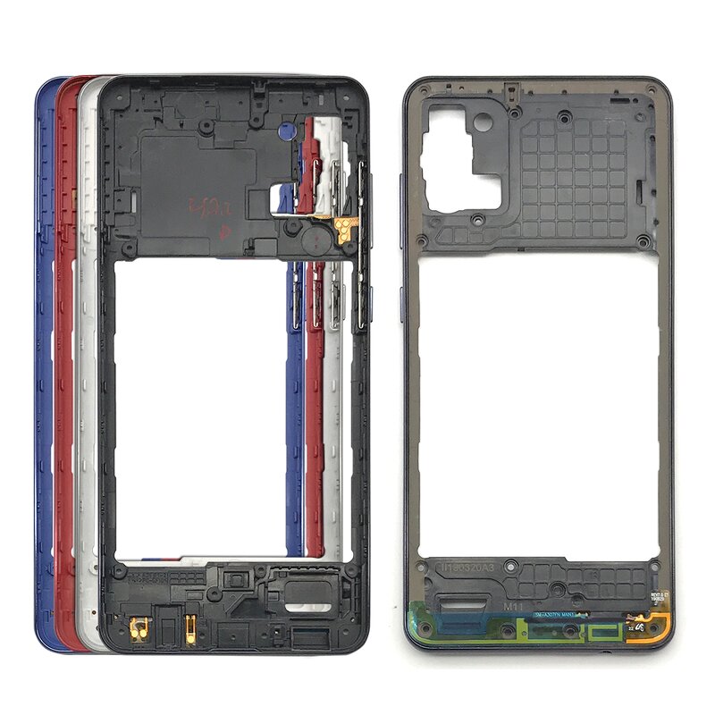 Housing Middle Frame Back Cover Factory - Wholesale Complete for Samsung A21S A31 A41 A70S Middle Bezel Plate with Side Button
