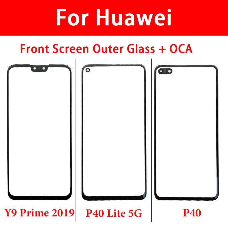 Front OCA Glass Factory - Wholesale for Huawei P30 P40 Lite E Y6P Y7A Y7P Y8P Y8S Y9 2019 Y9A Y9S Honor 9X