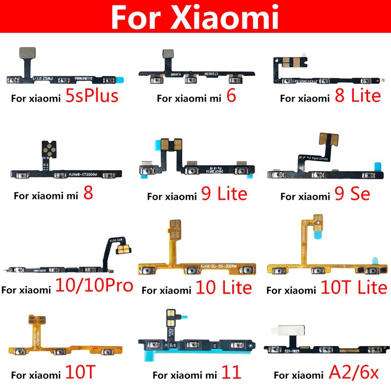Power Volume Flex Factory - for Xiaomi Mi 14 14T 13 13T 12 12T 12S 11 11T 10 Pro 9 8 Se Lite 6 Internal Power Flex Wholesale
